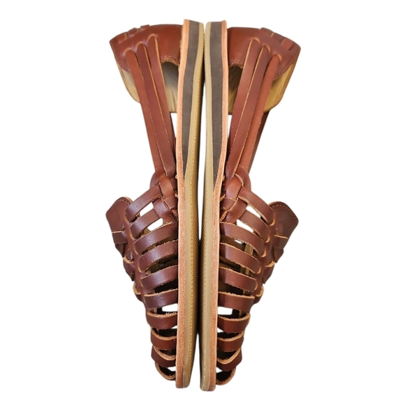 Nisolo Huarache Women's Brown Leather Sandals 6.5 - Picture 8 of 13